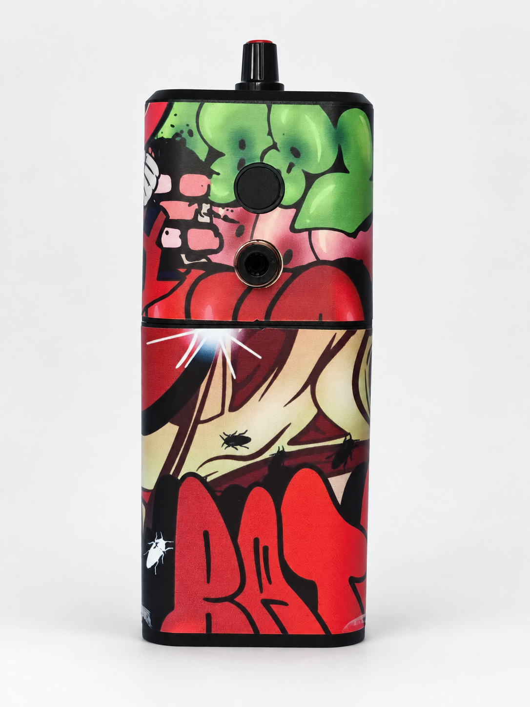 Front view of CLN4 graffiti edition tattoo needle cleaner